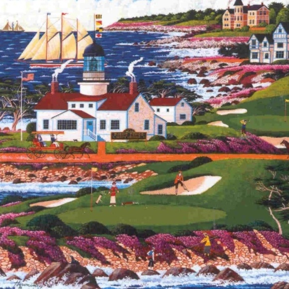 BNIB Sealed 1000 Piece Colourful Coastal Scene Puzzle by Hometown Collection - Picture 2 of 3